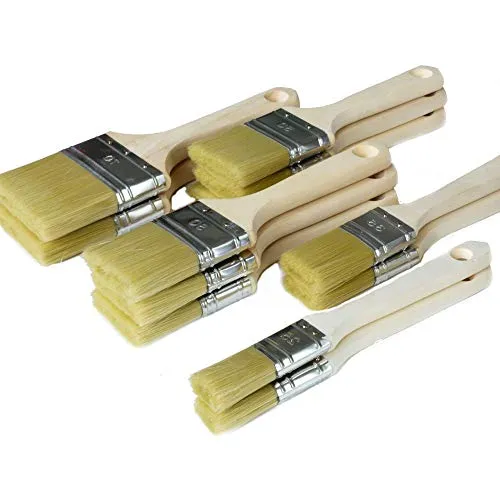 ROTIX Lackierpinsel-Set Flachpinsel 12-teilig für Lasur