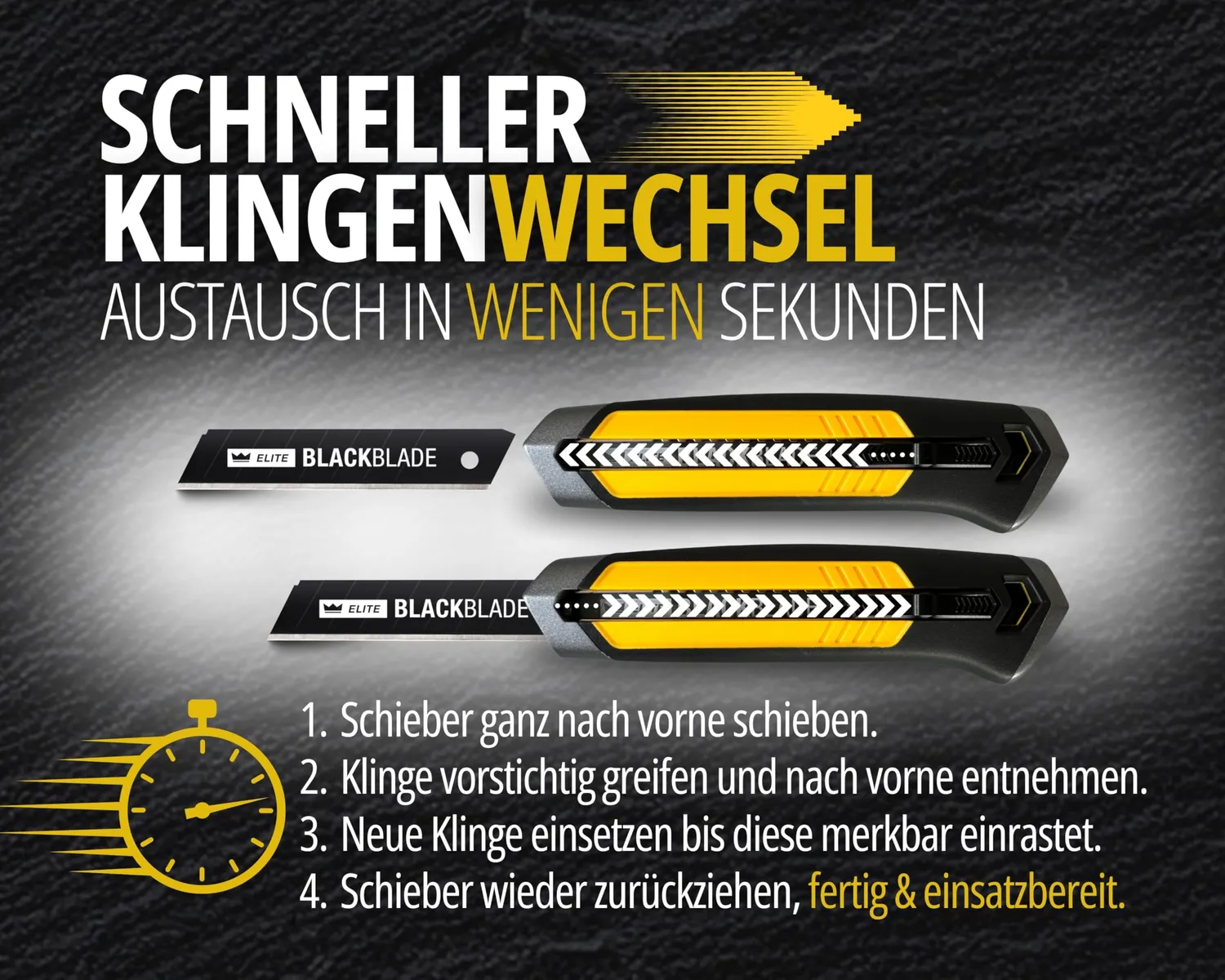 ORGAFLIX Cuttermesser 18 mm Elite + 5 Klingen