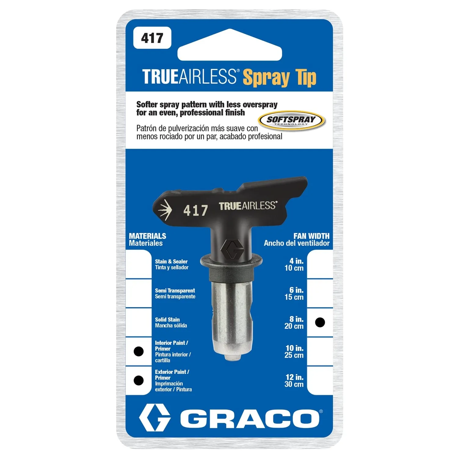Graco TrueAirless TRA417 Spritzdüse 417 für Wände