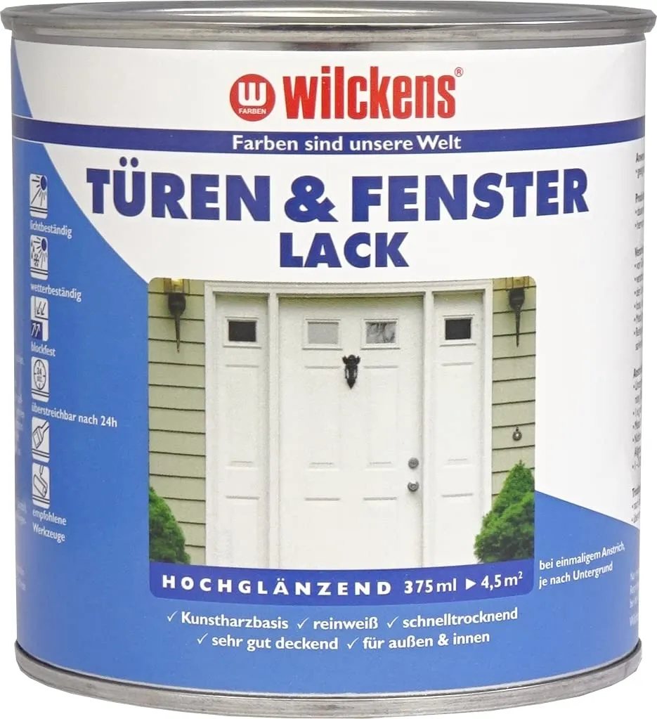 Wilckens Türen- & Fensterlack Weiß 750 ml glänzend