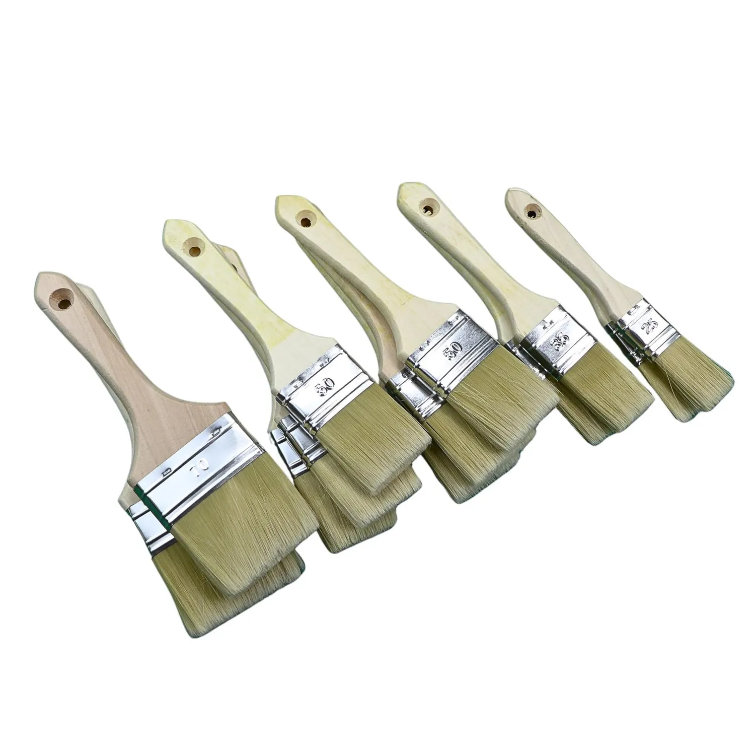 ROTIX Lackierpinsel-Set Flachpinsel 12-teilig für Lasur