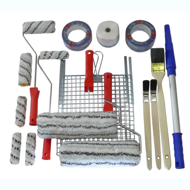 ROTIX Fassade Streichen Set 22-teilig Roller Teleskopstange