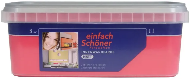 Wilckens Innenwandfarbe matt Abend Rot 1 l deckstark