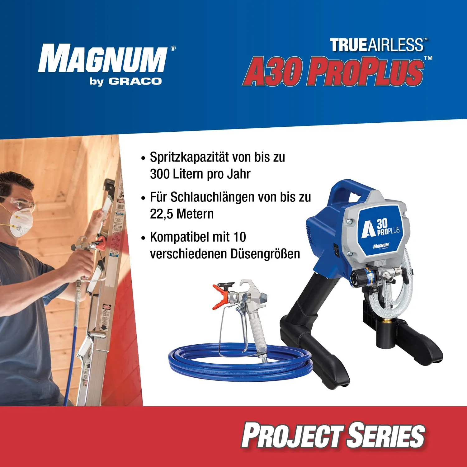 Graco Magnum 17C244 A30 ProPlus Airless-Spritzgerät 207 bar
