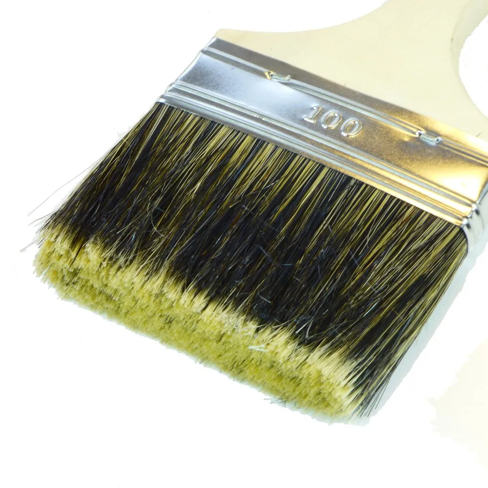 ROTIX 91159 Flachpinsel Lasurpinsel 100 mm Mischborste