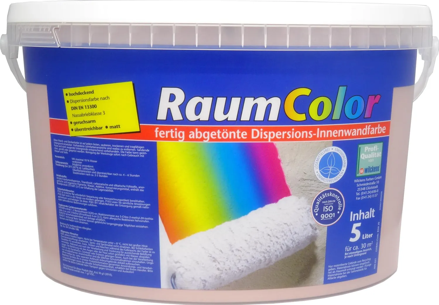 Wilckens Raumcolor matt Basaltgrau 5 l innen