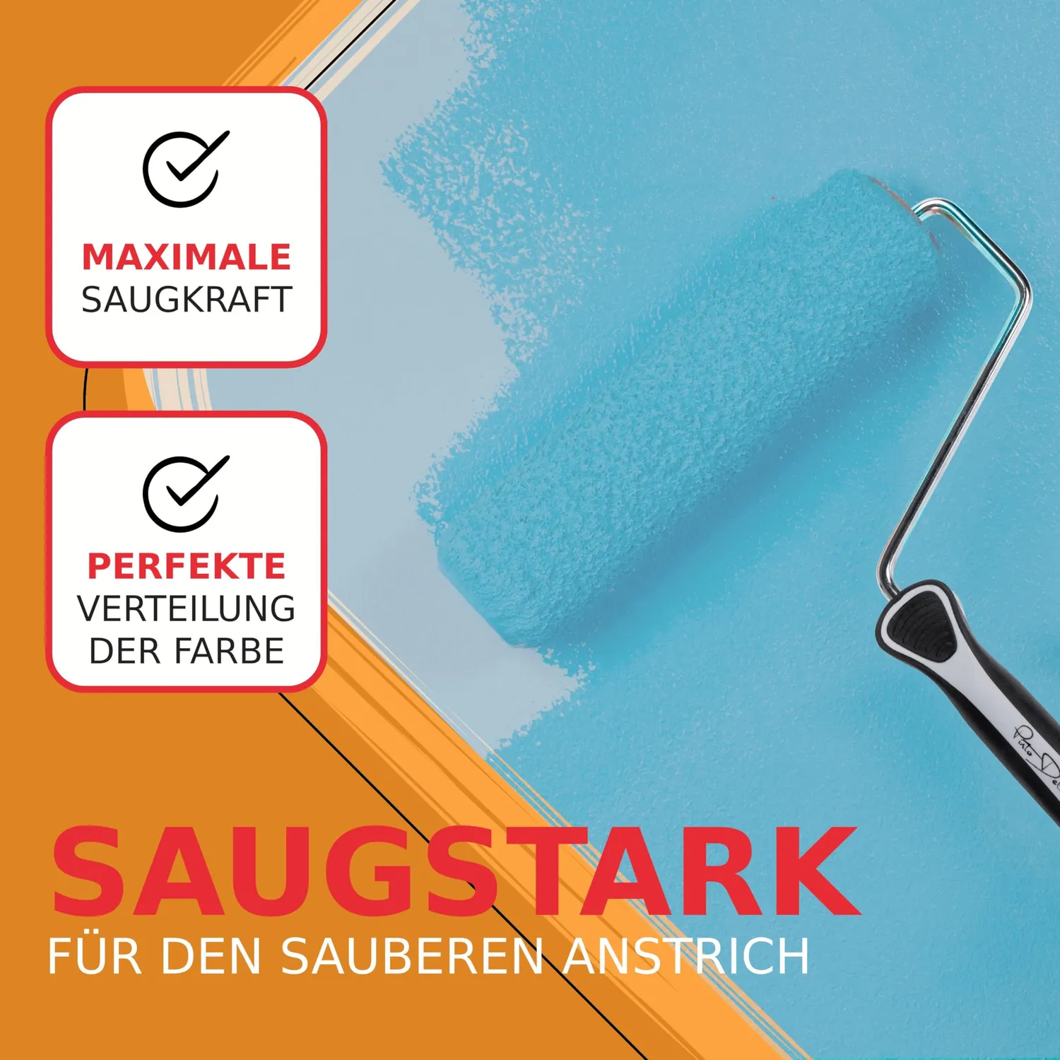 Pinto Deluxe Farbrolle 250mm für Teleskopstange