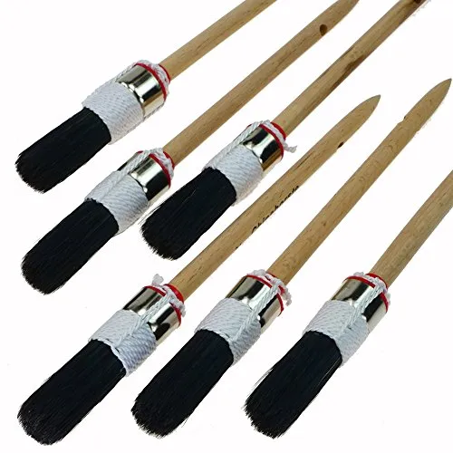 ROTIX 93811 Ringpinsel Ø 20 mm Größe 2 6 Stück Naturborste