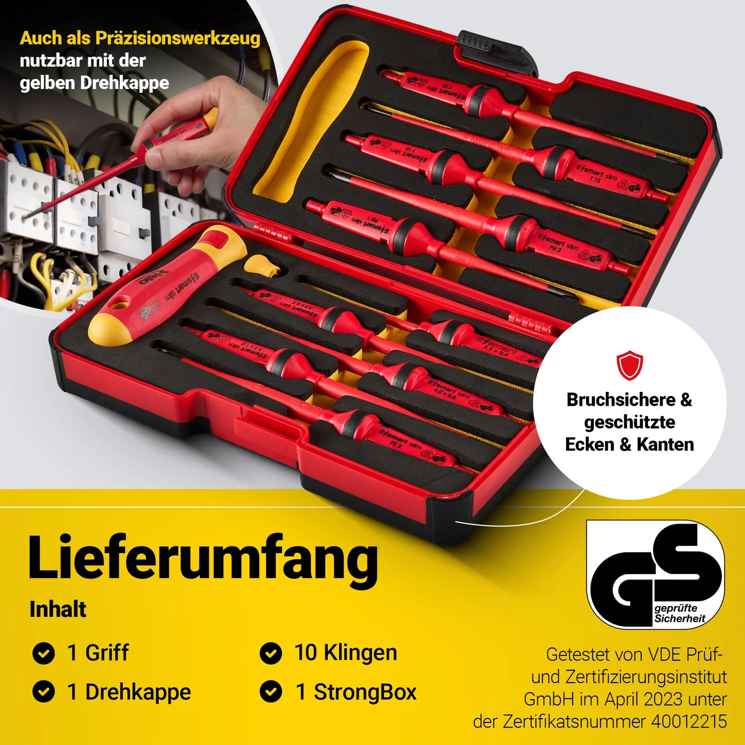 ORGAFLIX Premium VDE Schraubendreher-Set 12-teilig