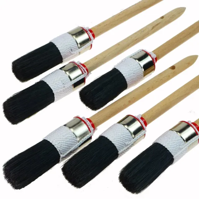 ROTIX 93812 Ringpinsel Set 6 Stück 25 mm Größe 4 Borste