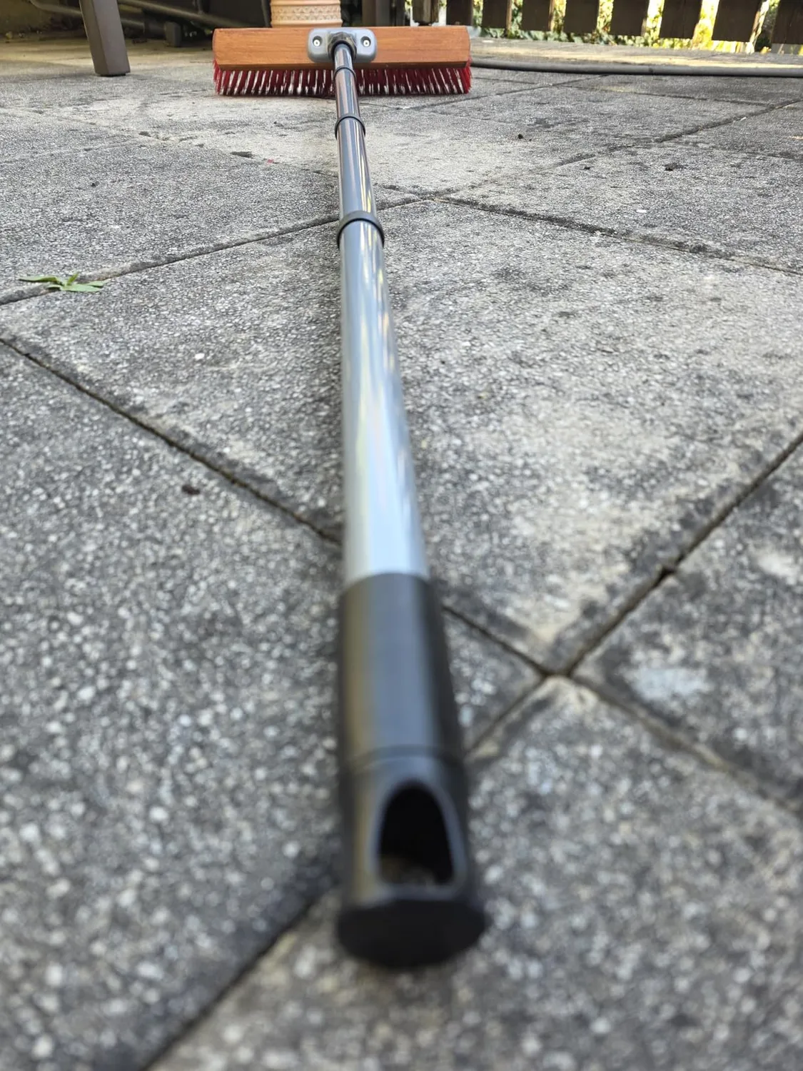 ORGAFLIX Straßenbesen 40 cm Elaston Draht Stiel